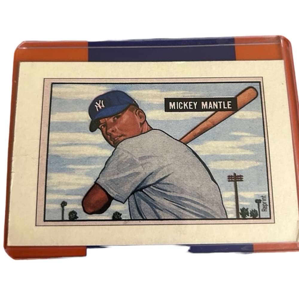 Mickey mantle  rare baseball car